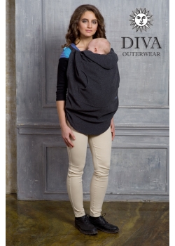 Слингонакидка из шерсти Diva Outerwear Antracite (графит)
