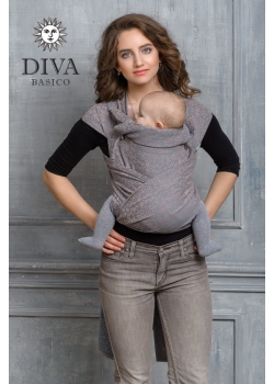 Май-слинг Diva Basico, Cacao с капюшоном