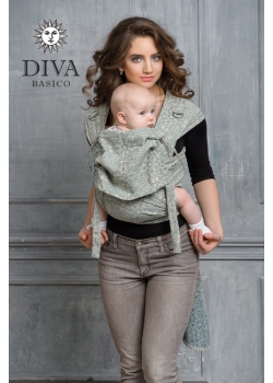 Май-слинг Diva Basico, Damasco с капюшоном