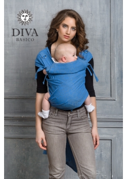 Май-слинг Diva Basico, Zaffiro с капюшоном