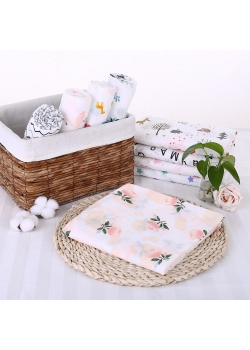 Муслиновая пеленка для новорожденных Diva большая, Rose Cotton