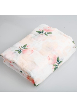 Муслиновая пеленка для новорожденных Diva большая, Rose Cotton