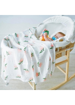 Муслиновая пеленка для новорожденных Diva большая, Rose Cotton