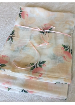Муслиновая пеленка для новорожденных Diva большая, Rose Cotton