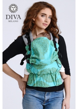 Эрго-рюкзак для новорожденных Diva Essenza Menta Simple One! с бамбуком