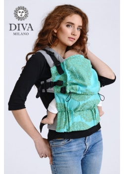 Эрго-рюкзак для новорожденных Diva Essenza Menta Simple One! с бамбуком