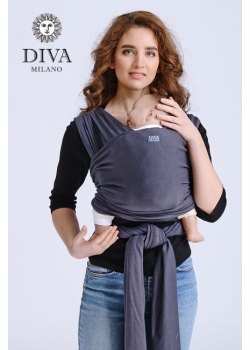 Трикотажный слинг-шарф Diva Stretchy, Grafite