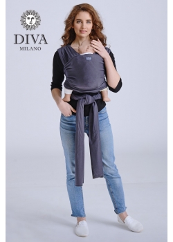 Трикотажный слинг-шарф Diva Stretchy, Grafite