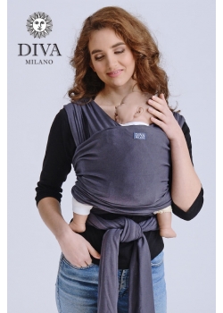 Трикотажный слинг-шарф Diva Stretchy, Grafite