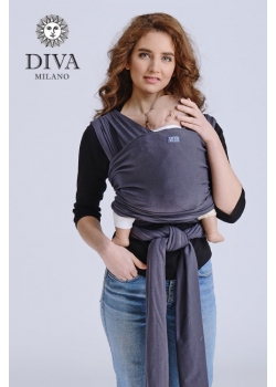 Трикотажный слинг-шарф Diva Stretchy, Grafite