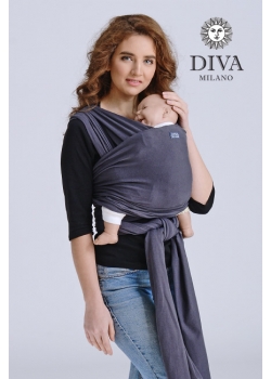 Трикотажный слинг-шарф Diva Stretchy, Grafite
