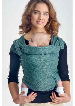 Май-слинг с рождения Diva Basico, Atlantico с капюшоном