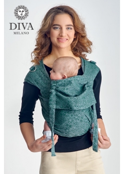 Май-слинг с рождения Diva Basico, Atlantico с капюшоном