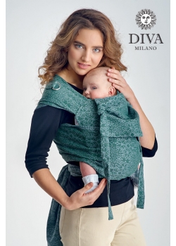 Май-слинг с рождения Diva Basico, Atlantico с капюшоном