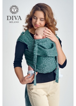 Май-слинг с рождения Diva Basico, Atlantico с капюшоном