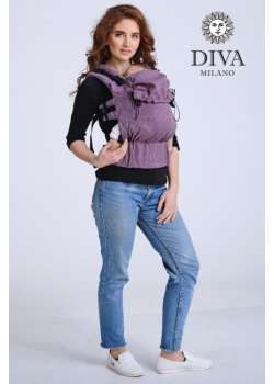 Эрго-рюкзак шарфовый для новорожденных Diva Basico Lilla One!