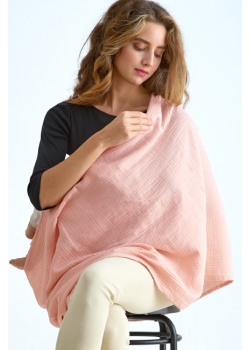 Накидка для кормления (милк-снуд) муслиновая, Powder