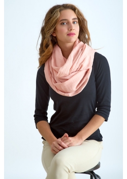 Накидка для кормления (милк-снуд) муслиновая, Powder