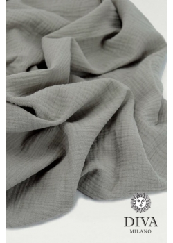 Накидка для кормления (милк-снуд) муслиновая, Grey