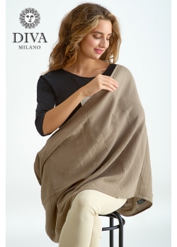 Накидка для кормления (милк-снуд) муслиновая, Powder