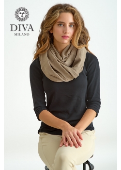 Накидка для кормления (милк-снуд) муслиновая, Powder