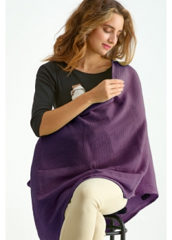 Накидка для кормления (милк снуд) муслиновая, Melanzana