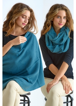 Накидка для кормления (милк снуд) муслиновая, Murena