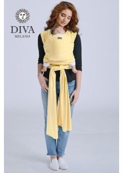 Трикотажный слинг-шарф с рождения Diva Stretchy, Banana