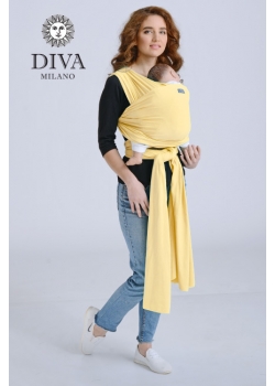 Трикотажный слинг-шарф с рождения Diva Stretchy, Banana