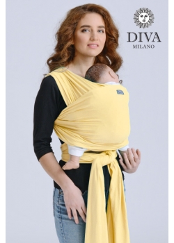 Трикотажный слинг-шарф с рождения Diva Stretchy, Banana