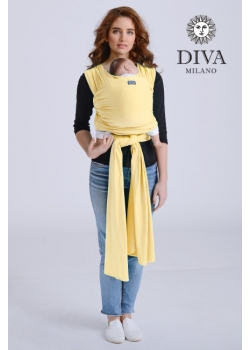 Трикотажный слинг-шарф с рождения Diva Stretchy, Banana
