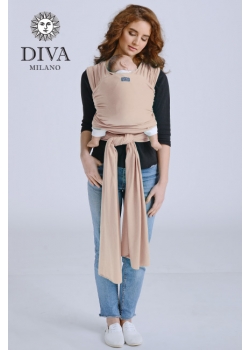 Трикотажный слинг-шарф для новорожденного Diva Stretchy, Beige