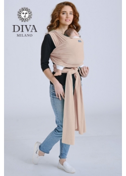 Трикотажный слинг-шарф для новорожденного Diva Stretchy, Beige