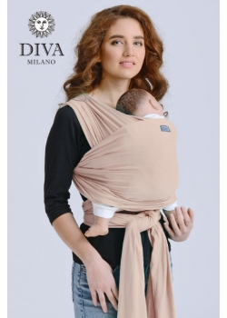 Трикотажный слинг-шарф для новорожденного Diva Stretchy, Beige