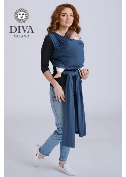 Трикотажный слинг для новорожденных Diva Stretchy, Indigo