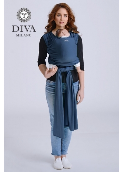 Трикотажный слинг для новорожденных Diva Stretchy, Indigo