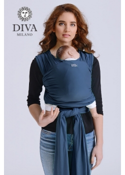 Трикотажный слинг для новорожденных Diva Stretchy, Indigo
