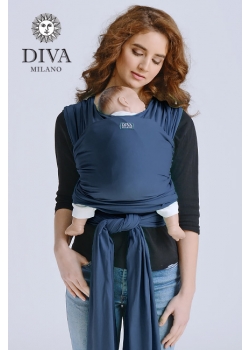 Трикотажный слинг для новорожденных Diva Stretchy, Indigo