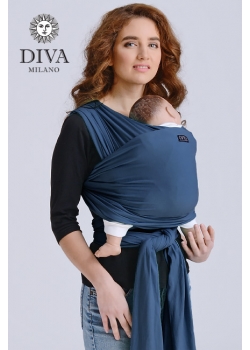 Трикотажный слинг для новорожденных Diva Stretchy, Indigo