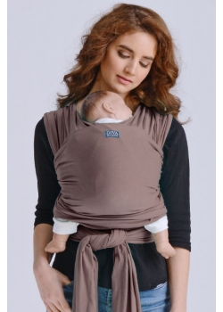 Трикотажный слинг-шарф для новорожденного Diva Stretchy, Moka