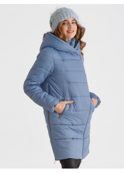 Слингокуртка зимняя (трансформер) 3в1, цвет серо-голубой