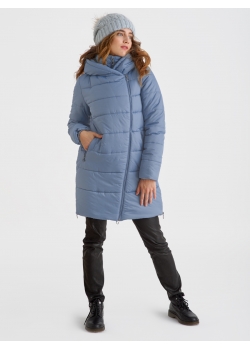 Слингокуртка зимняя (трансформер) 3в1, цвет серо-голубой