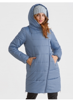 Слингокуртка зимняя (трансформер) 3в1, цвет серо-голубой