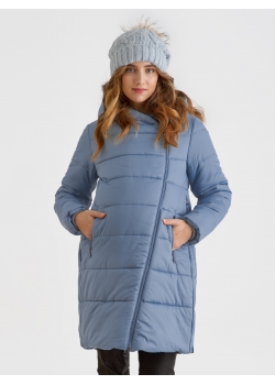 Слингокуртка зимняя (трансформер) 3в1, цвет серо-голубой