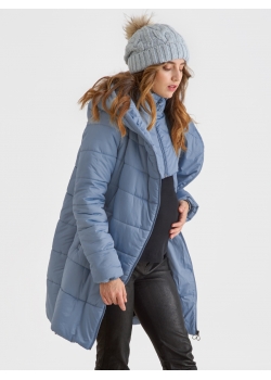 Слингокуртка зимняя (трансформер) 3в1, цвет серо-голубой