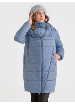 Слингокуртка зимняя (трансформер) 3в1, цвет серо-голубой