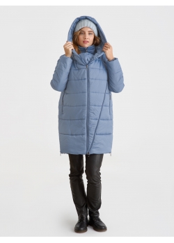 Слингокуртка зимняя (трансформер) 3в1, цвет серо-голубой