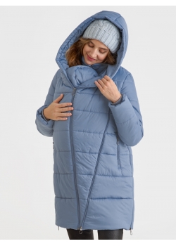 Слингокуртка зимняя (трансформер) 3в1, цвет серо-голубой