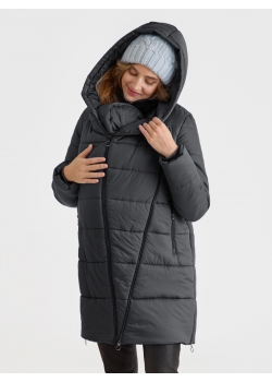 Слингокуртка зимняя (трансформер) 3в1, цвет графит