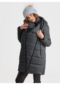 Слингокуртка зимняя (трансформер) 3в1, цвет графит